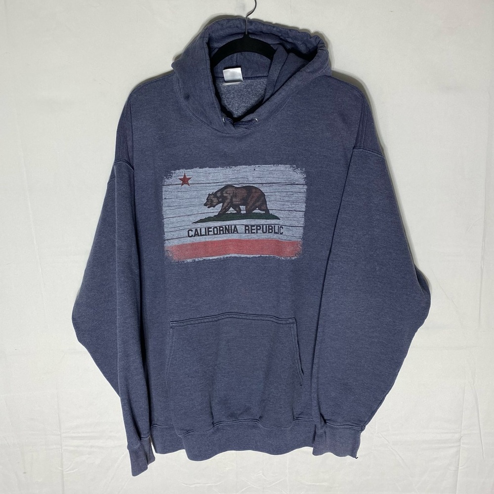 Port & Company Blue California Republic Pullover Hoodie XL